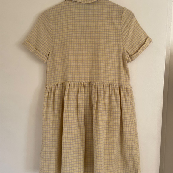 Reclaimed Vintage Dress In Check - Gray & yellow / US 4 - Picture 4 of 5